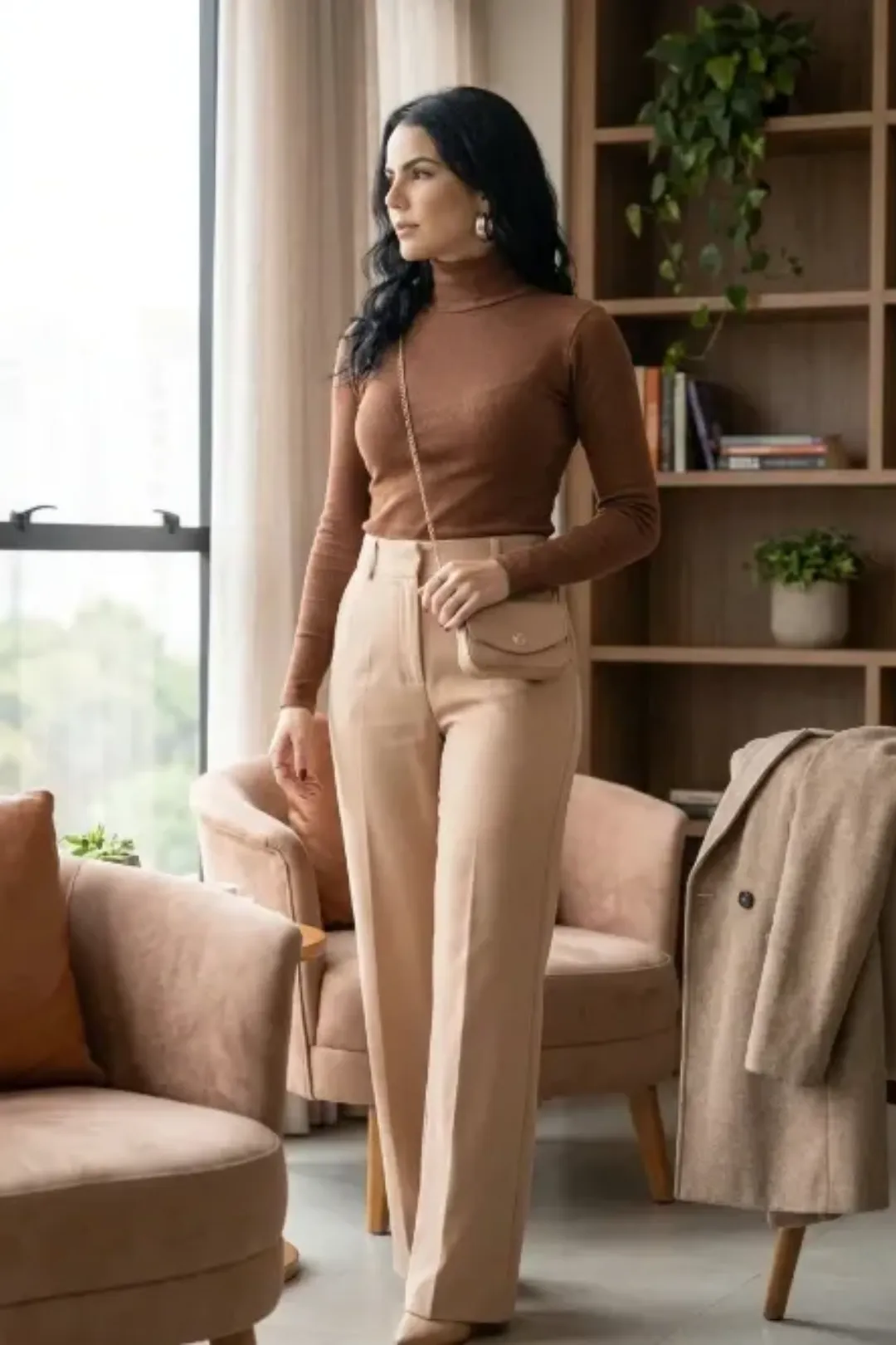 Max cardigan tricô detalhado casaco blusa de frio — look inverno feminino
